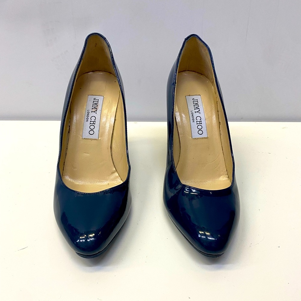 jimmy choo vinyl blue shoes Size 36 1/2